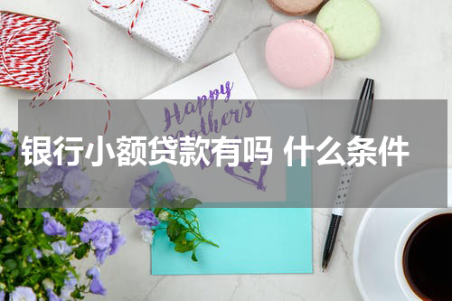 银行小额贷款有吗 什么条件