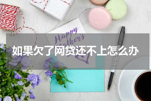 如果欠了网贷还不上怎么办