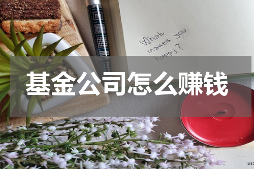 基金公司怎么赚钱