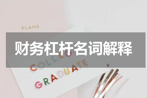 财务杠杆名词解释