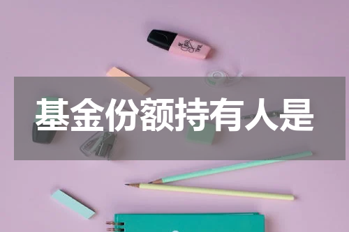 基金份额持有人是