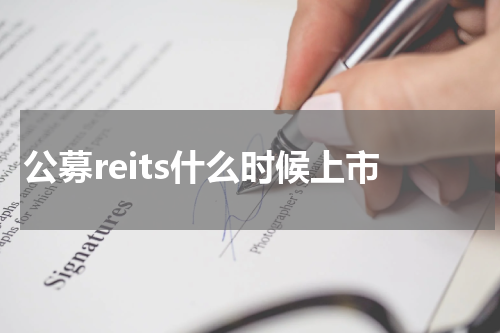 公募reits什么时候上市