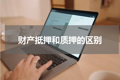 财产抵押和质押的区别