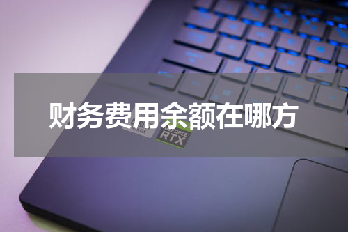 财务费用余额在哪方