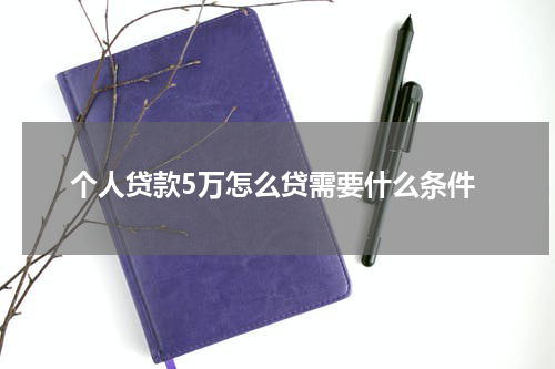 个人贷款5万怎么贷需要什么条件
