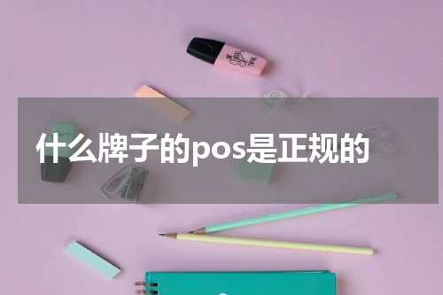什么牌子的pos是正规的