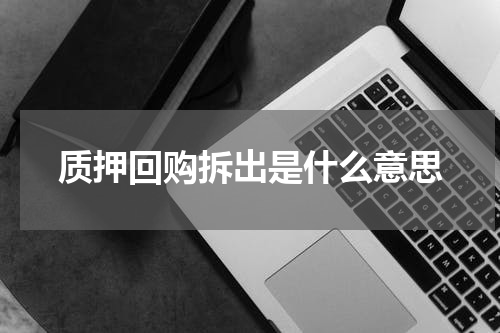 质押回购拆出是什么意思
