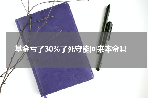 基金亏了30%了死守能回来本金吗