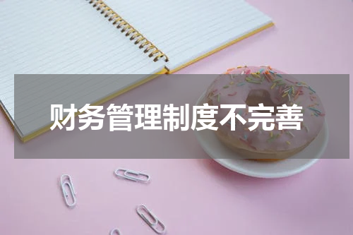 财务管理制度不完善