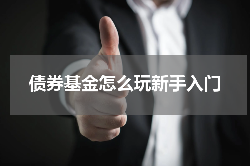 债券基金怎么玩新手入门