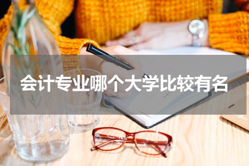 会计专业哪个大学比较有名