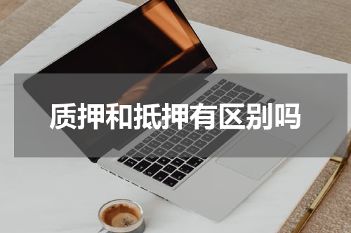 质押和抵押有区别吗