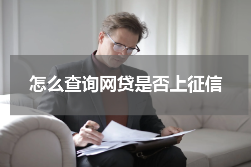 怎么查询网贷是否上征信