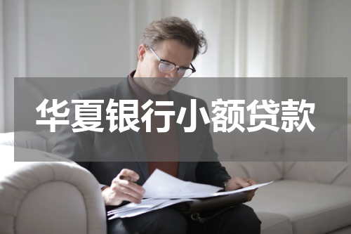 华夏银行小额贷款