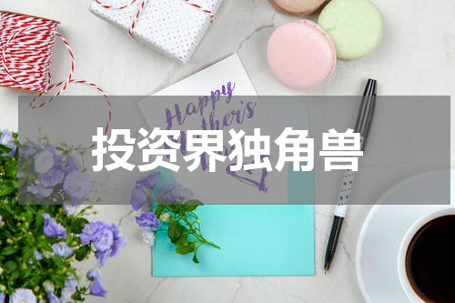 投资界独角兽