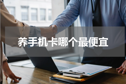 养手机卡哪个最便宜
