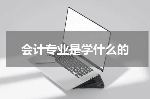 会计专业是学什么的