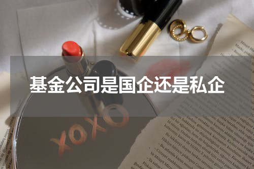 基金公司是国企还是私企