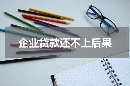 企业贷款还不上后果