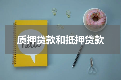质押贷款和抵押贷款