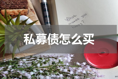 私募债怎么买