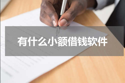 有什么小额借钱软件