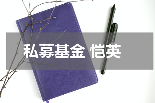 私募基金 恺英