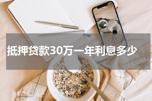 抵押贷款30万一年利息多少