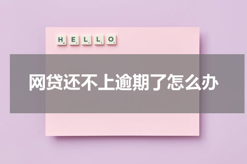 网贷还不上逾期了怎么办