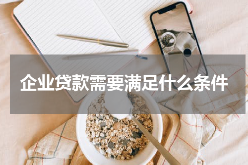 企业贷款需要满足什么条件