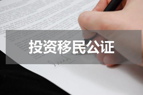 投资移民公证