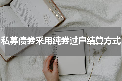 私募债券采用纯券过户结算方式