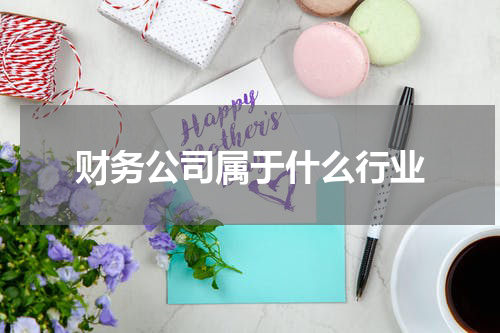 财务公司属于什么行业