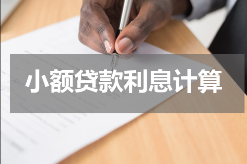 小额贷款利息计算