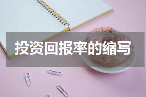 投资回报率的缩写