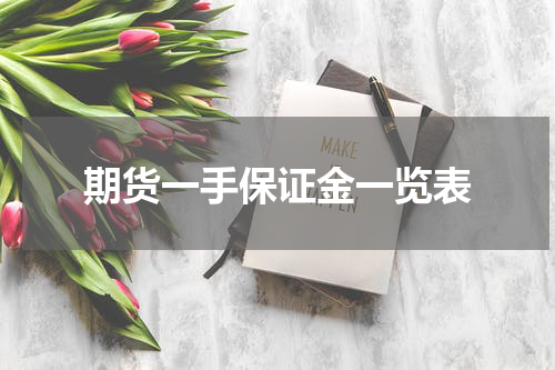 期货一手保证金一览表