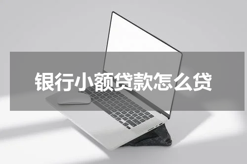 银行小额贷款怎么贷