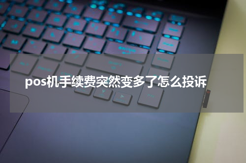 pos机手续费突然变多了怎么投诉