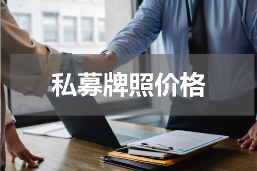 私募牌照价格