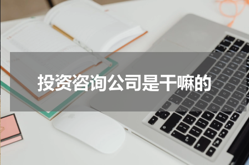 投资咨询公司是干嘛的