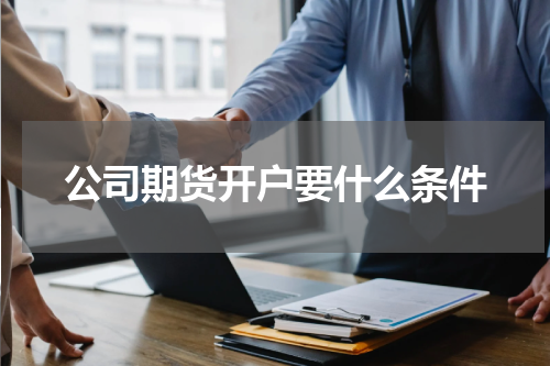 公司期货开户要什么条件