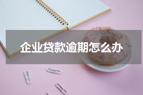 企业贷款逾期怎么办