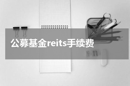公募基金reits手续费