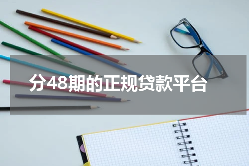 分48期的正规贷款平台