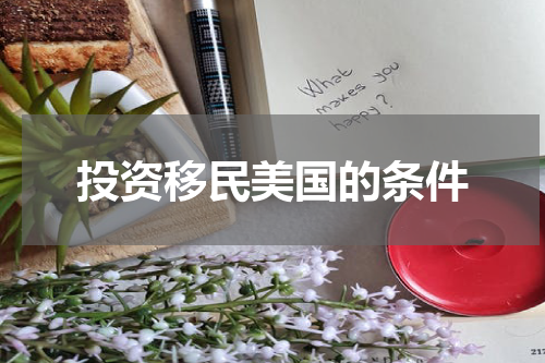 投资移民美国的条件