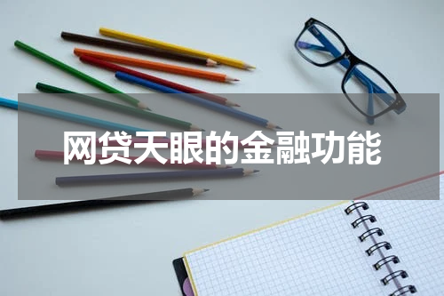 网贷天眼的金融功能