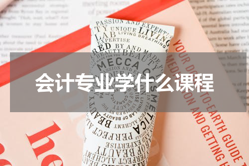 会计专业学什么课程