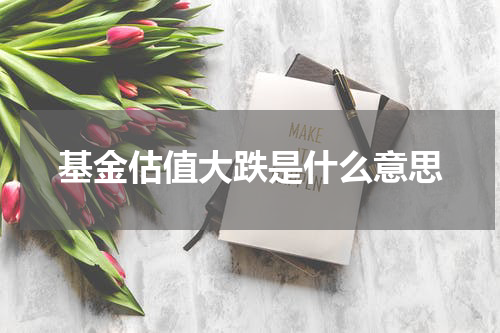 基金估值大跌是什么意思