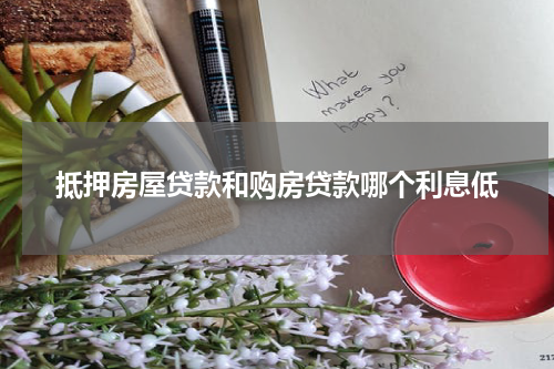 抵押房屋贷款和购房贷款哪个利息低