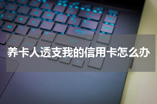养卡人透支我的信用卡怎么办